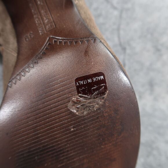 Alberto Fermani Shoes Womens 39 Booties Fashion Leather Cutout Open Toe Brown - Picture 14 of 16